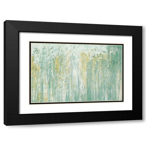 Teal Ambient Surround Black Modern Wood Framed Art Print with Double Matting by Mercado, M.