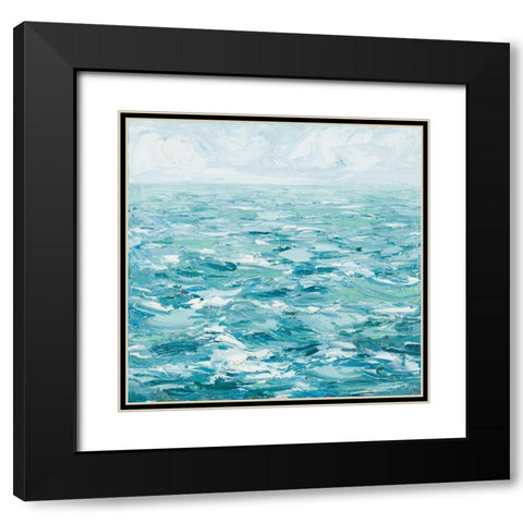 Rough Waters Black Modern Wood Framed Art Print with Double Matting by Coolick, Ann Marie