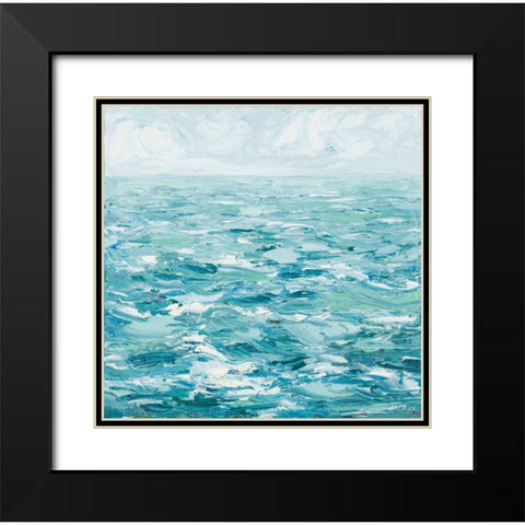Rough Waters Black Modern Wood Framed Art Print with Double Matting by Coolick, Ann Marie
