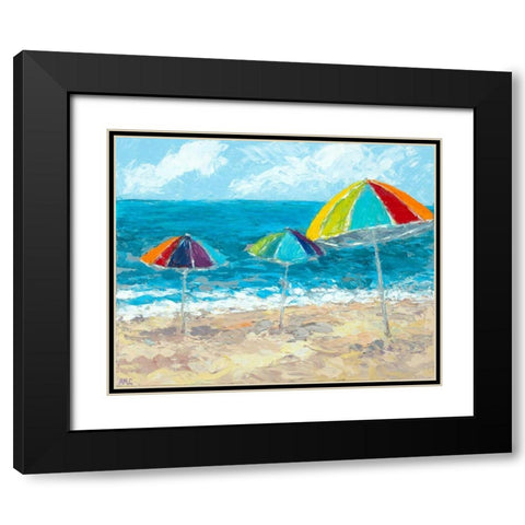 At The Shore II Black Modern Wood Framed Art Print with Double Matting by Coolick, Ann Marie