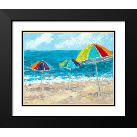 At The Shore II Black Modern Wood Framed Art Print with Double Matting by Coolick, Ann Marie