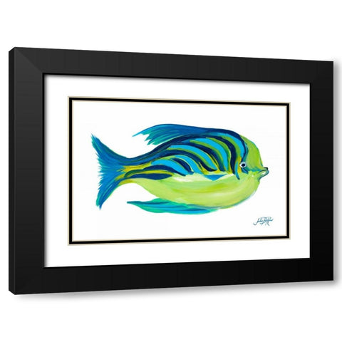 Fishy I Black Modern Wood Framed Art Print with Double Matting by DeRice, Julie