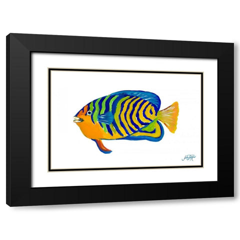 Fishy IV Black Modern Wood Framed Art Print with Double Matting by DeRice, Julie