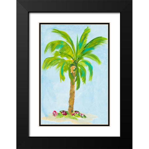 Palm Days I Black Modern Wood Framed Art Print with Double Matting by DeRice, Julie