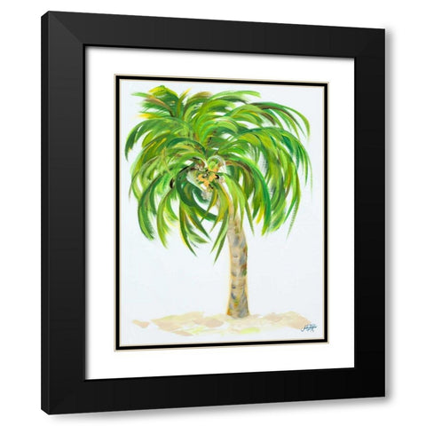 Palm Days III Black Modern Wood Framed Art Print with Double Matting by DeRice, Julie
