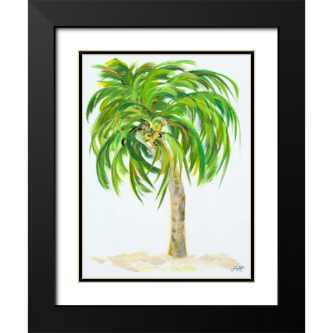 Palm Days III Black Modern Wood Framed Art Print with Double Matting by DeRice, Julie