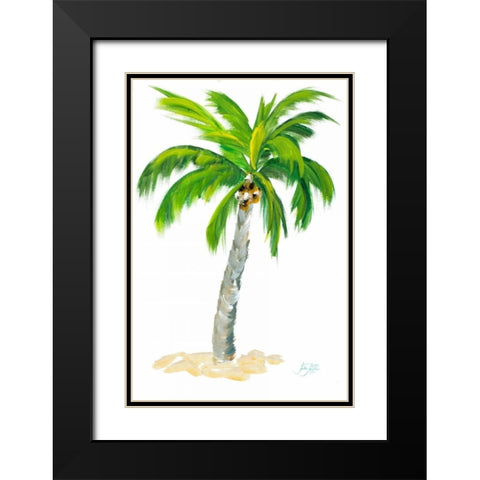 Palm Days V Black Modern Wood Framed Art Print with Double Matting by DeRice, Julie