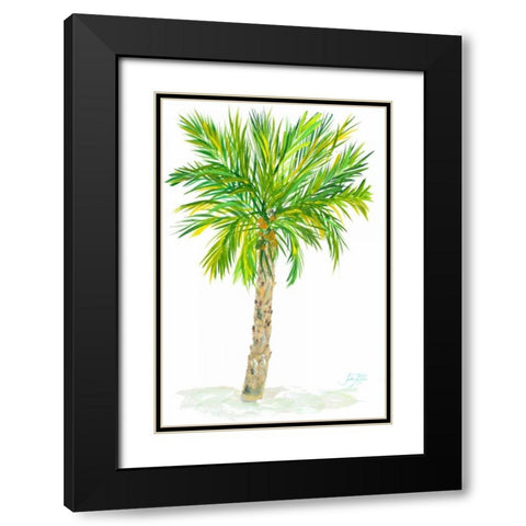 Palm Days VII Black Modern Wood Framed Art Print with Double Matting by DeRice, Julie