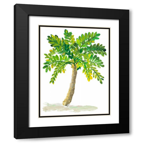 Palm Days IV Black Modern Wood Framed Art Print with Double Matting by DeRice, Julie