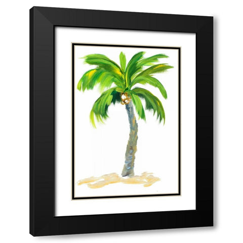 Palm Days VI Black Modern Wood Framed Art Print with Double Matting by DeRice, Julie
