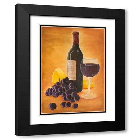 From the Vineyard II Black Modern Wood Framed Art Print with Double Matting by Josefina