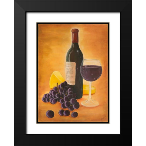 From the Vineyard II Black Modern Wood Framed Art Print with Double Matting by Josefina