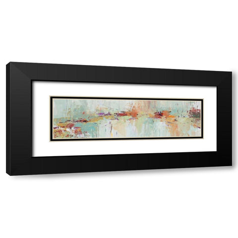Abstract Rhizome Panel Black Modern Wood Framed Art Print with Double Matting by Coolick, Ann Marie