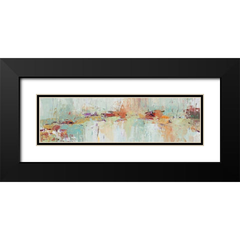 Abstract Rhizome Panel Black Modern Wood Framed Art Print with Double Matting by Coolick, Ann Marie