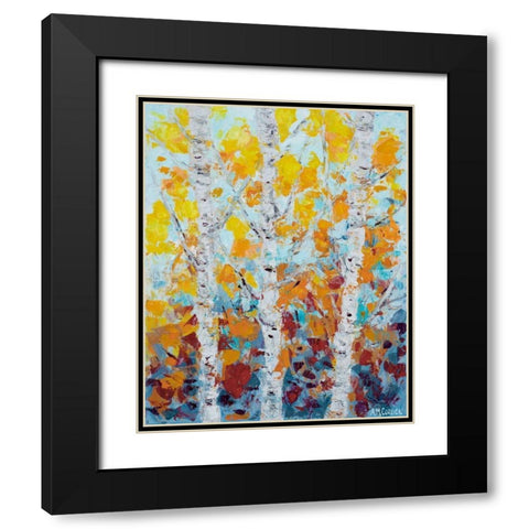 Aspen October II Black Modern Wood Framed Art Print with Double Matting by Coolick, Ann Marie