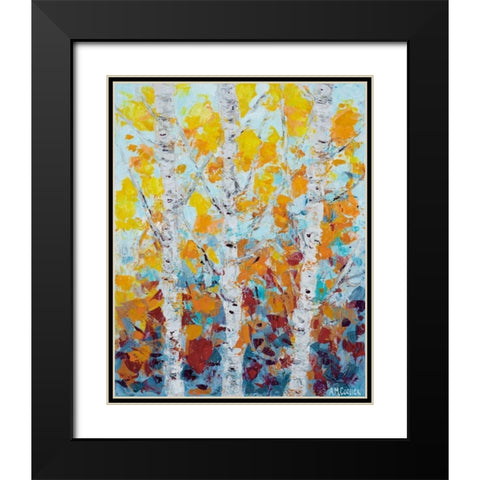 Aspen October II Black Modern Wood Framed Art Print with Double Matting by Coolick, Ann Marie