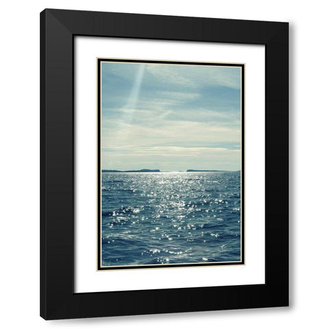 North Eastern Coastal I Black Modern Wood Framed Art Print with Double Matting by Gardner, Sarah