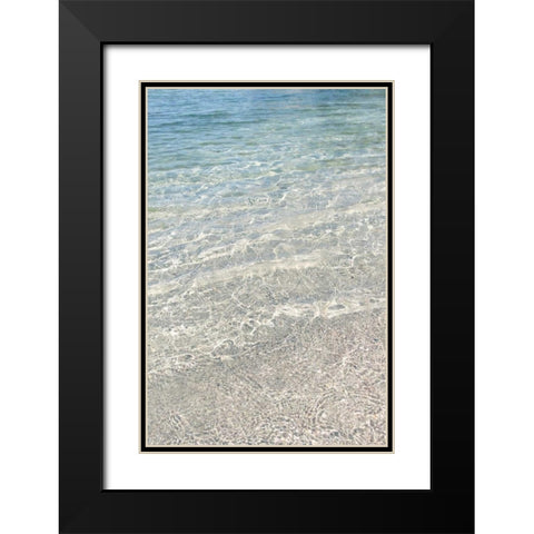 Crystal Clear Waters Black Modern Wood Framed Art Print with Double Matting by Gardner, Sarah