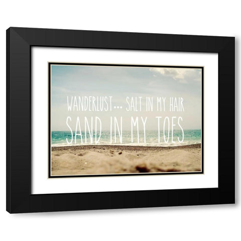 Sand in My Toes Black Modern Wood Framed Art Print with Double Matting by Gardner, Sarah