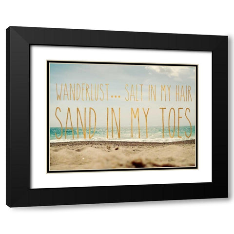 Wanderlust Salt Black Modern Wood Framed Art Print with Double Matting by Gardner, Sarah