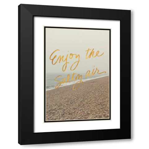 Enjoy the Salty Air Black Modern Wood Framed Art Print with Double Matting by Gardner, Sarah