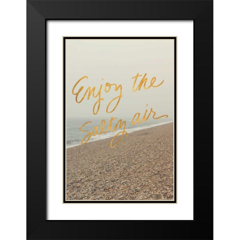 Enjoy the Salty Air Black Modern Wood Framed Art Print with Double Matting by Gardner, Sarah