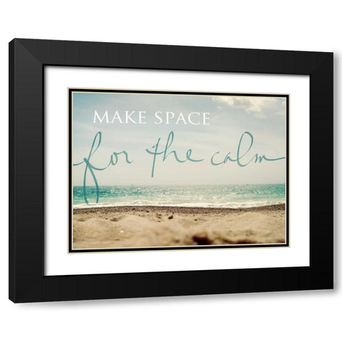 Make Space Black Modern Wood Framed Art Print with Double Matting by Gardner, Sarah