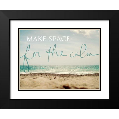 Make Space Black Modern Wood Framed Art Print with Double Matting by Gardner, Sarah