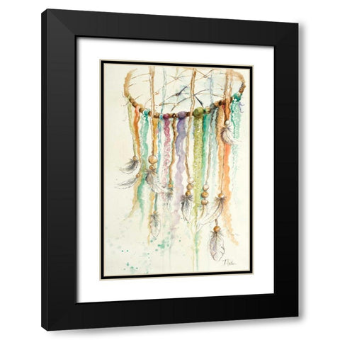 Dream Catcher II Black Modern Wood Framed Art Print with Double Matting by Pinto, Patricia