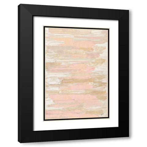 Blush Rhizome Black Modern Wood Framed Art Print with Double Matting by Coolick, Ann Marie