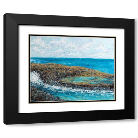 Conchi Pool Black Modern Wood Framed Art Print with Double Matting by Coolick, Ann Marie