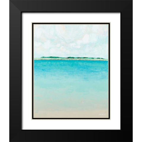 Baby Beach Black Modern Wood Framed Art Print with Double Matting by Coolick, Ann Marie