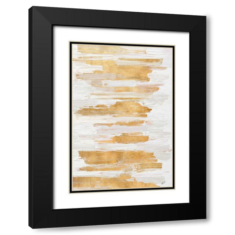 Gold Rhizome Black Modern Wood Framed Art Print with Double Matting by Coolick, Ann Marie