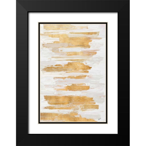 Gold Rhizome Black Modern Wood Framed Art Print with Double Matting by Coolick, Ann Marie