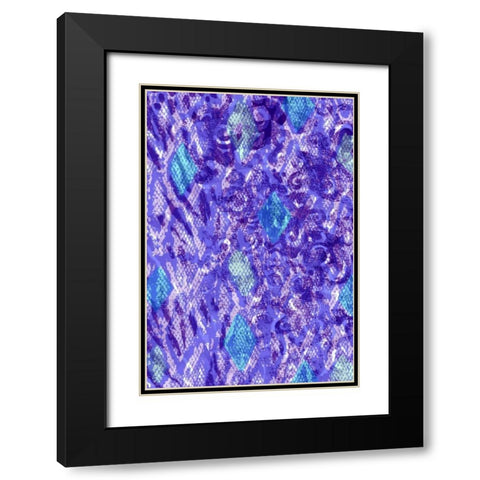 Snake Skin II Black Modern Wood Framed Art Print with Double Matting by Biscardi, Nicholas