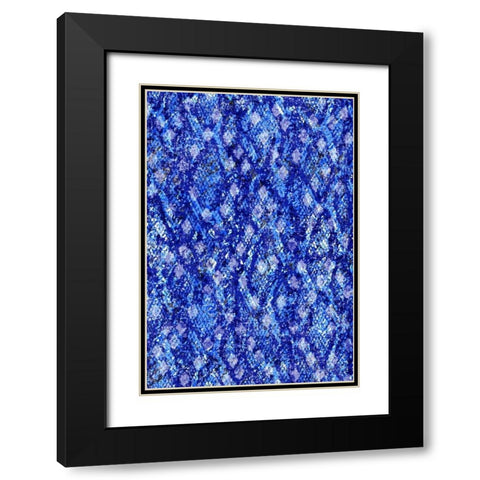 Snake Skin I Black Modern Wood Framed Art Print with Double Matting by Biscardi, Nicholas