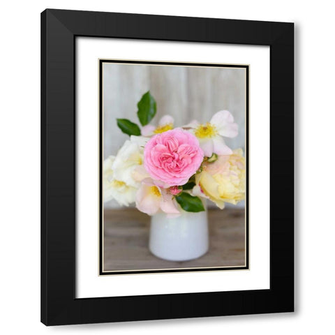 Country Bouquet I Black Modern Wood Framed Art Print with Double Matting by Gardner, Sarah