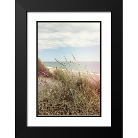 Beach Memories Black Modern Wood Framed Art Print with Double Matting by Gardner, Sarah