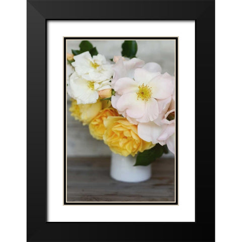 Country Bouquet II Black Modern Wood Framed Art Print with Double Matting by Gardner, Sarah