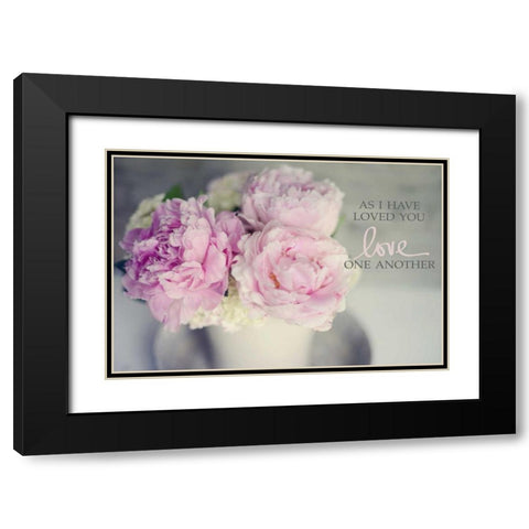 Love One Another Black Modern Wood Framed Art Print with Double Matting by Gardner, Sarah