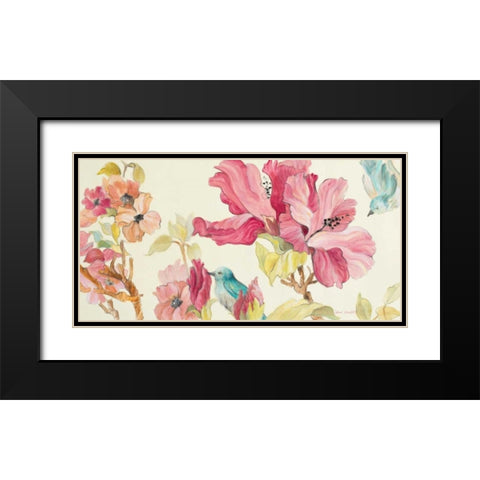 Tropical Grace Black Modern Wood Framed Art Print with Double Matting by Loreth, Lanie