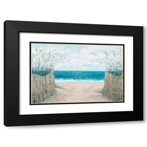 Sand Bridge Walkway Black Modern Wood Framed Art Print with Double Matting by Coolick, Ann Marie