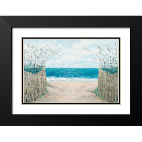 Sand Bridge Walkway Black Modern Wood Framed Art Print with Double Matting by Coolick, Ann Marie