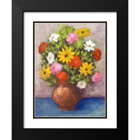 Vase of Beauty II Black Modern Wood Framed Art Print with Double Matting by Johnson, Walt