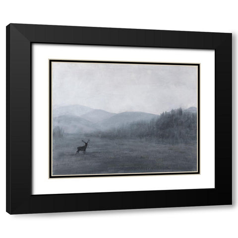 Natures Beauty Black Modern Wood Framed Art Print with Double Matting by Johnson, Walt