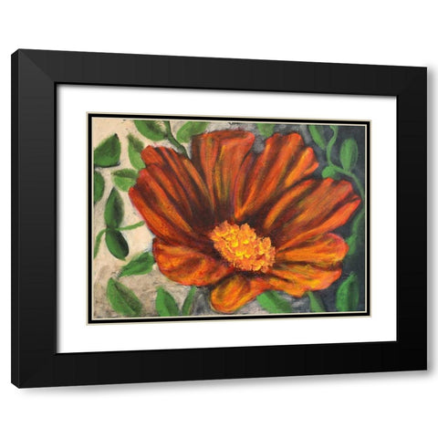 Simple Garden II Black Modern Wood Framed Art Print with Double Matting by Johnson, Walt