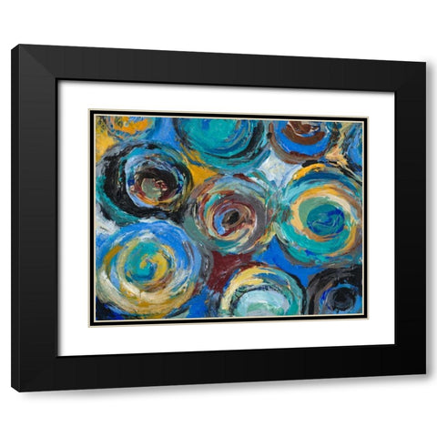 Continuum Black Modern Wood Framed Art Print with Double Matting by Loreth, Lanie