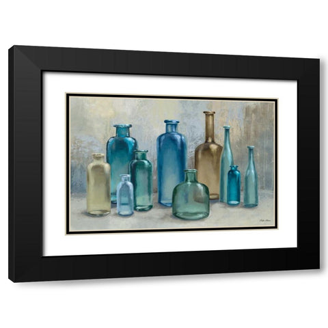Glass Reflections Black Modern Wood Framed Art Print with Double Matting by Marcon, Michael