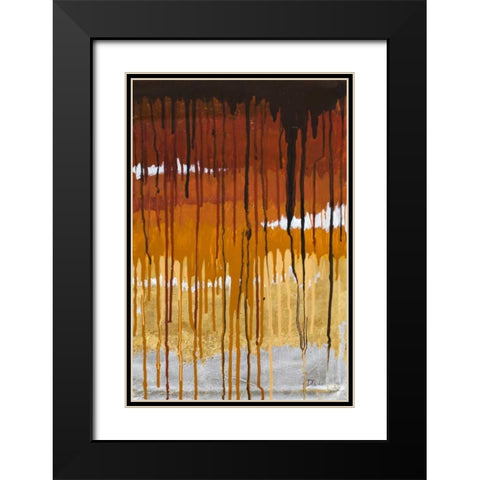 Summer Rain II Black Modern Wood Framed Art Print with Double Matting by Pinto, Patricia
