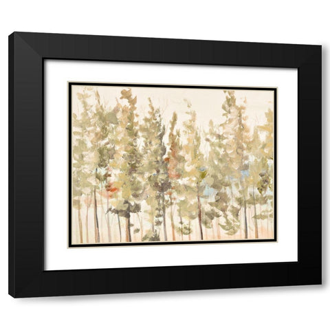 Bosque Verde Brisa I Black Modern Wood Framed Art Print with Double Matting by Pinto, Patricia